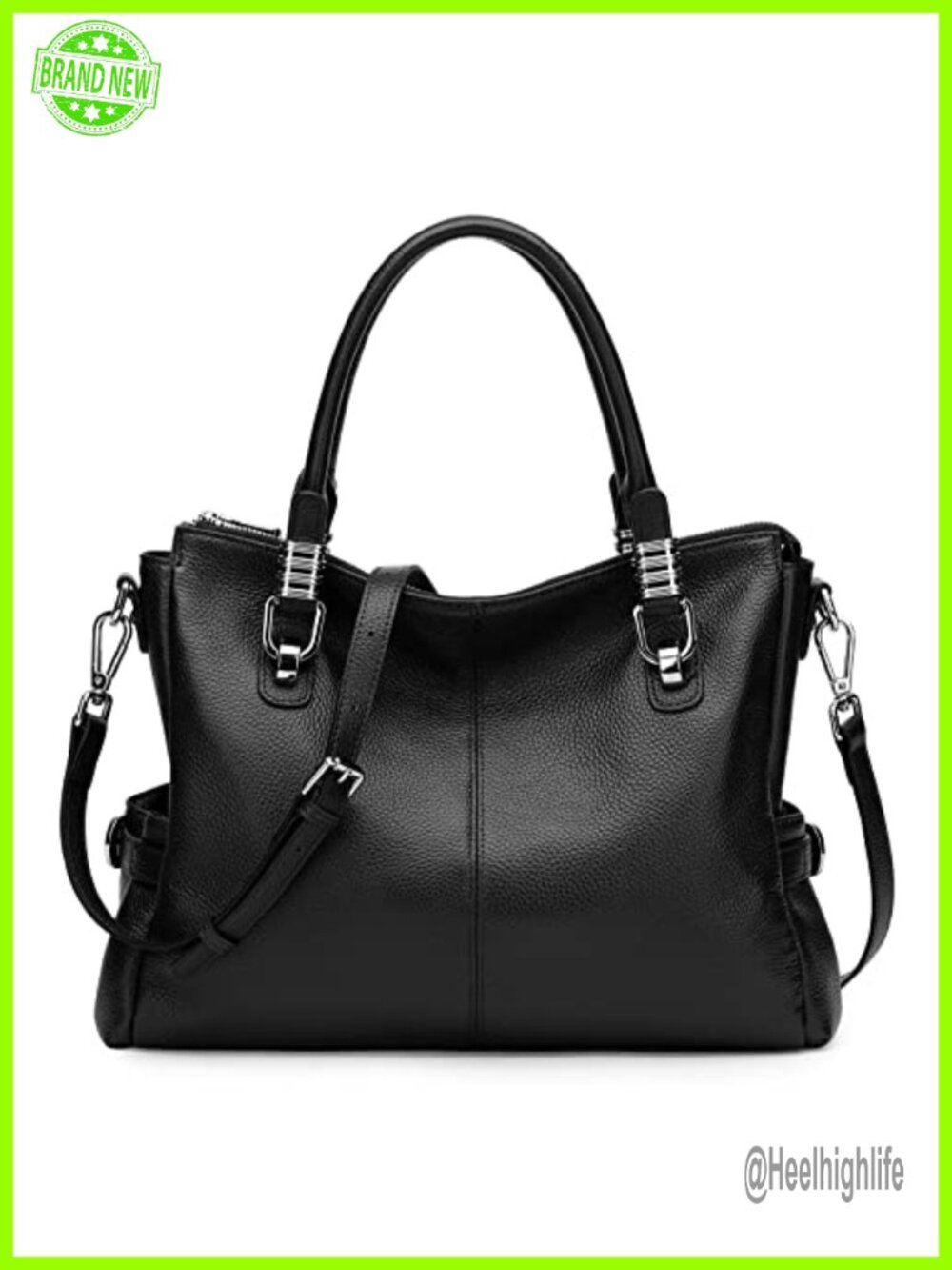 Genuine Leather Satchel Handbag Shoulder Tote Crossbody Bag